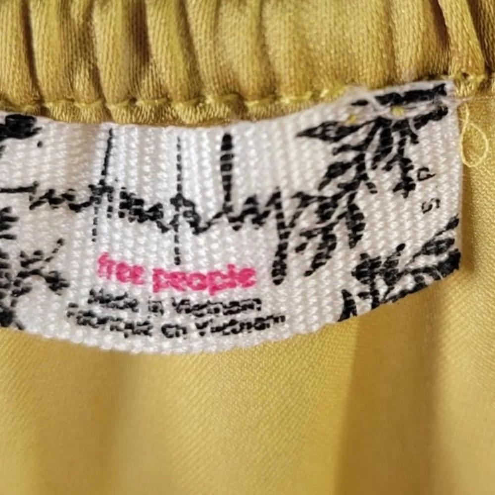 💛FREE PEOPLE City Cool Midi Slip Dress, Boho Chic Yellow Gold Boho Chic SMALL